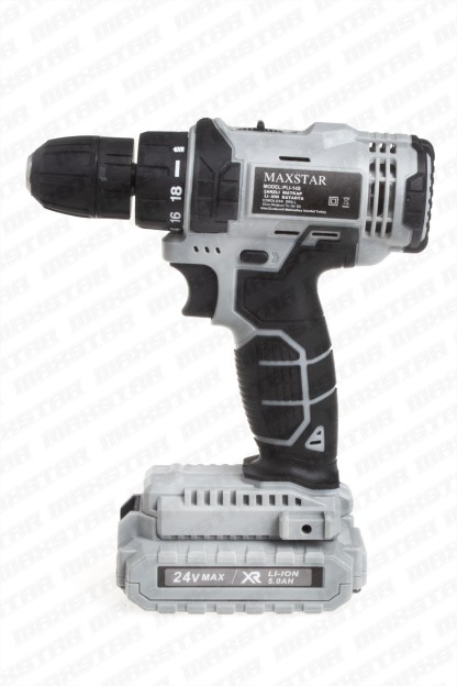 Maxstar 24V Lı-On Çift Akülü Şarjlı Matkap Vidalama + 23 Parça Set - Görsel 2