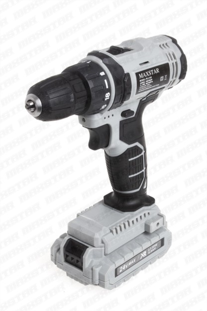 Maxstar 24V Lı-On Çift Akülü Şarjlı Matkap Vidalama + 23 Parça Set - Görsel 3