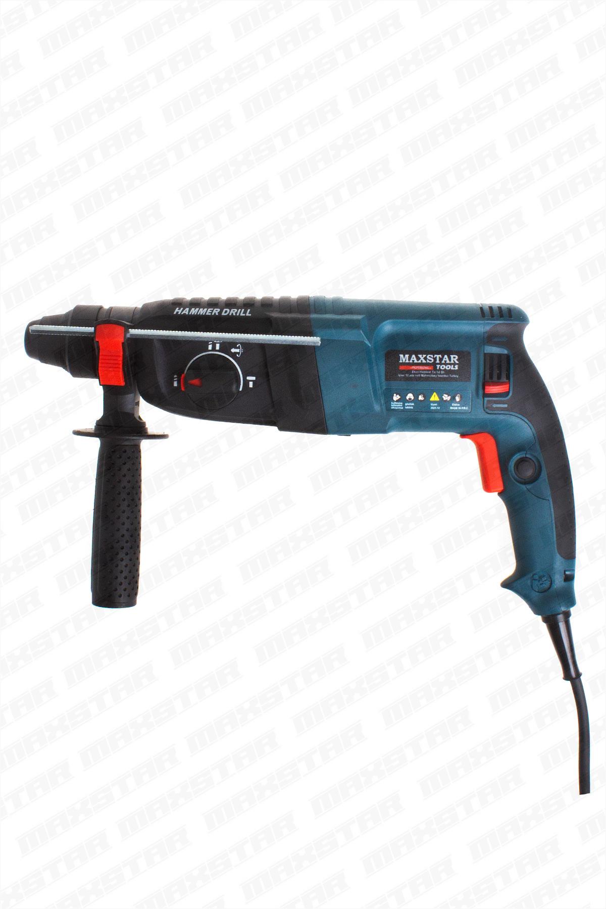 Maxstar Tools Profesyonel Kırıcı Delici 28mm 5.3ah Darbeli Matkap - Görsel 3