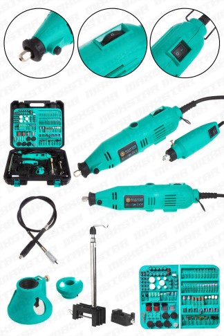 Maxstar Dev Set Gravür Oyma Makine Dremel Hobi Taşlama Zımpara Set