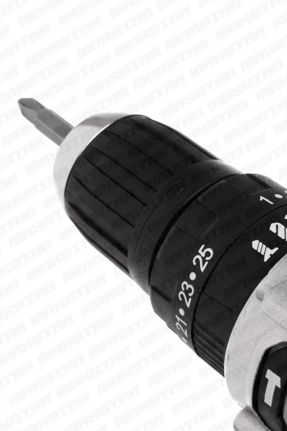 Maxstar 24V Lı-On Çift Akülü Şarjlı Matkap Vidalama + 23 Parça Set - Görsel 4