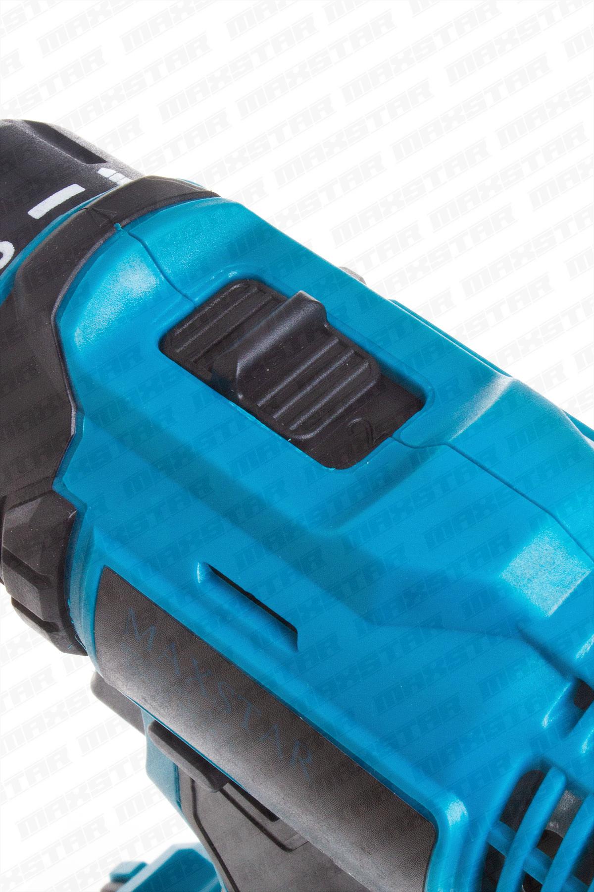 Maxstar 24V Lı-On Çift Akülü Şarjlı Matkap Vidalama + 23 Parça Set - Görsel 5