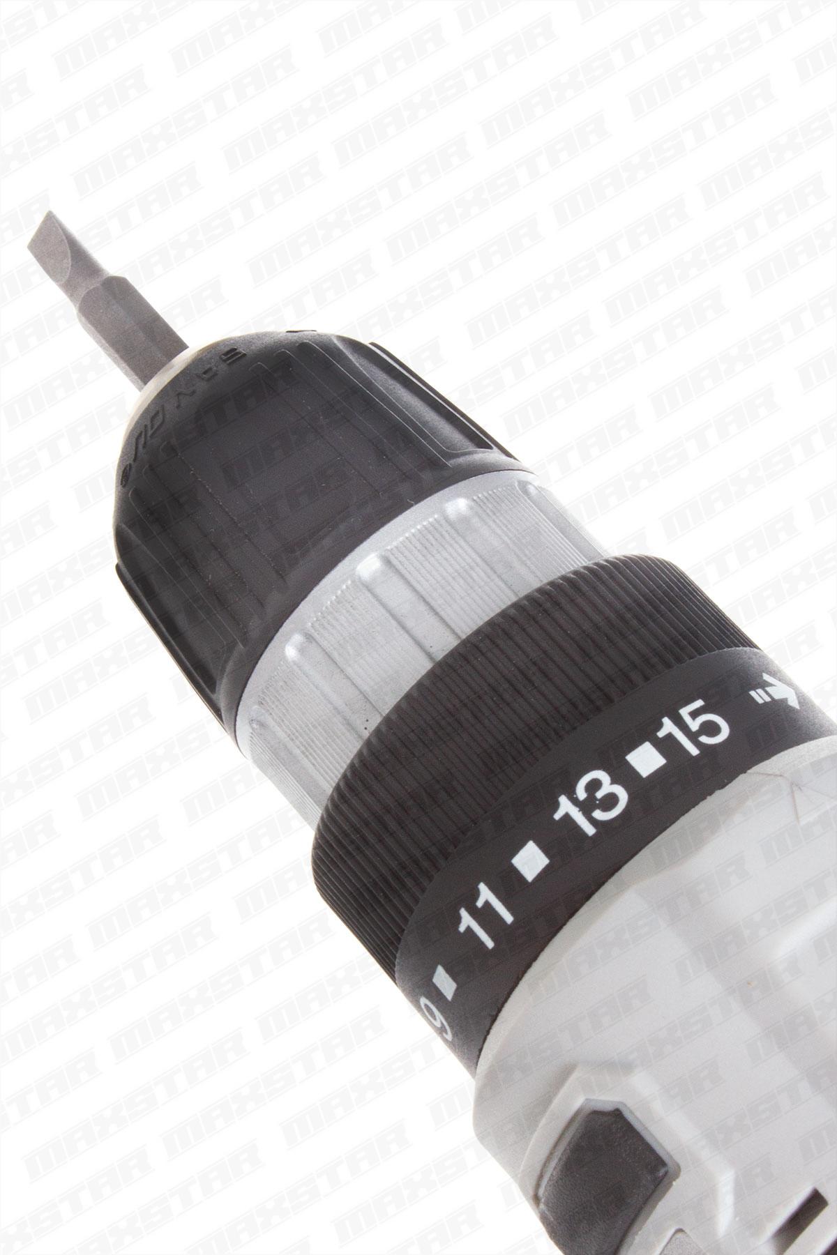 Maxstar 24V Lı-On Çift Akülü Brushless(kömürsüz) Şarjlı Matkap Vidalama - Görsel 4