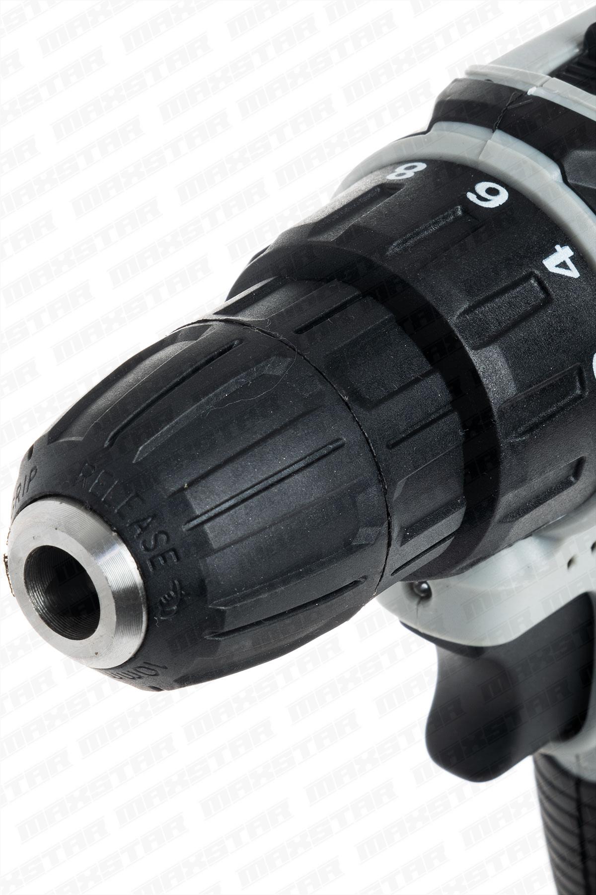 Maxstar 24V Lı-On Çift Akülü Şarjlı Matkap Vidalama + 23 Parça Set - Görsel 4