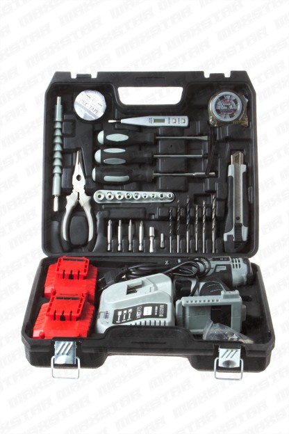Maxstar 24V Lı-On Çift Akülü Şarjlı Matkap Vidalama Tam Set - Görsel 9