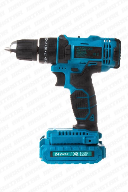 Maxstar 24V Lı-On Çift Akülü Şarjlı Matkap Vidalama Tam Set - Görsel 2