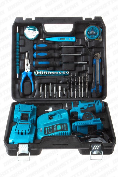 Maxstar 24V Lı-On Çift Akülü Şarjlı Matkap Vidalama Tam Set - Görsel 9
