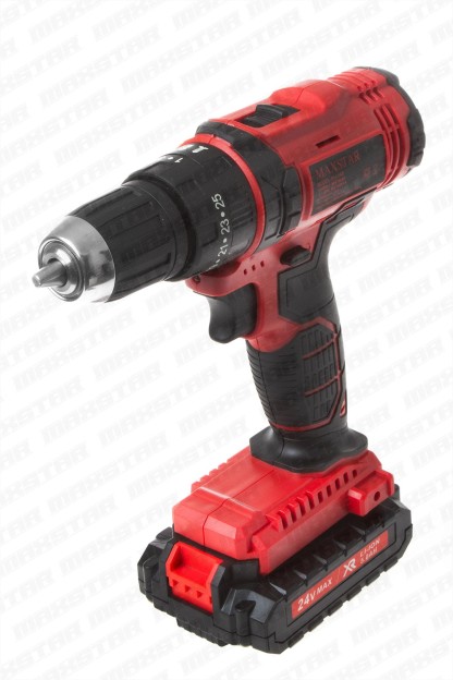 Maxstar 24V Lı-On Çift Akülü Şarjlı Matkap Vidalama Tam Set - Görsel 3