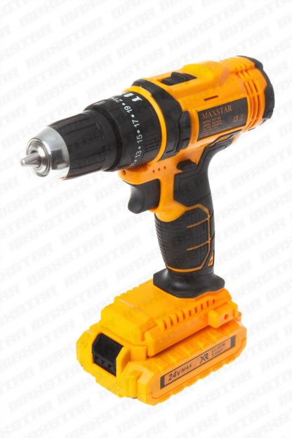 Maxstar 24V Lı-On Çift Akülü Şarjlı Matkap Vidalama Tam Set - Görsel 3
